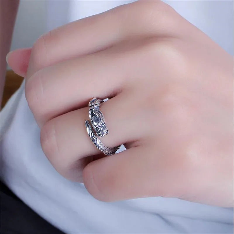Dragon Prosperous 925 Sterling Silver Rings  R186